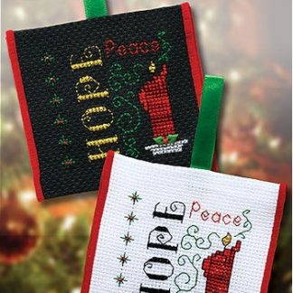 Stoney Creek, Cross Stitch Pattern, ORN056, Candle Hope and Peace