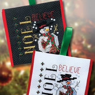 Stoney Creek, Cross Stitch Pattern, ORN057, Snowman Noel and Believe