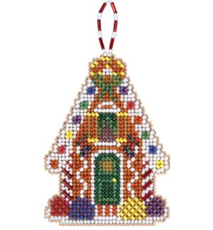 Mill Hill, Counted Glass Bead Cross Stitch Kit, Gingerbread Chalet, MH212116
