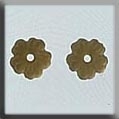 Mill Hill, Glass Treasures, 12147, Very Petite Flower, Light Topaz