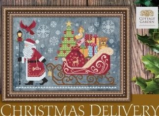 Cottage Garden Samplings, Christmas Delivery, Counted Cross Stitch Pattern