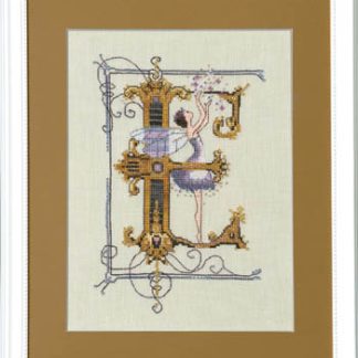 Nora Corbett Designs, Cross Stitch Pattern, Letters From Nora, Letter E (Eleanor)