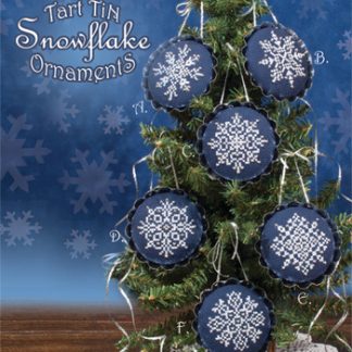 Stoney Creek, Cross Stitch Pattern, Leaflet 621, Tart Tin Snowflake Ornaments