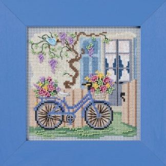 Mill Hill, Counted Glass Bead Cross Stitch Kit, Blue Bicycle, MH142414