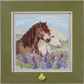 Mill Hill, Counted Glass Bead Cross Stitch Kit, Icelandic Horses, MH142415