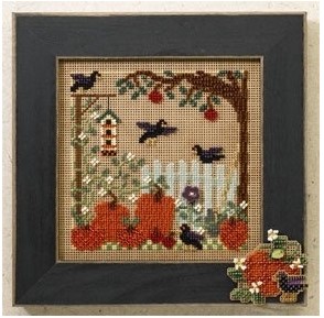Mill Hill, Counted Glass Bead Cross Stitch Kit, Pumpkin Patch, MH146201