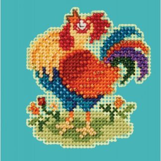Mill Hill, Counted Glass Bead Cross Stitch Kit, Papa Rooster, MH182413