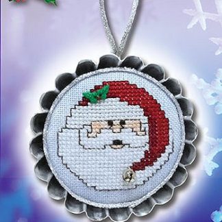 Stoney Creek, Cross Stitch Pattern, ORN061, Holly Berry Santa