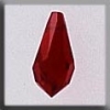 Mill Hill, Crystal Treasures, 13056, Very Small Teardrop, Siam