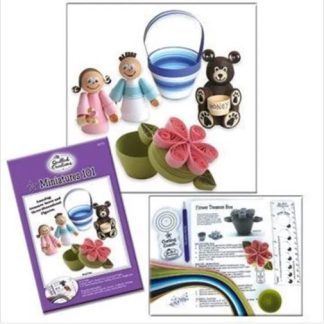 Quilled Creations, Miniatures 101 (Assorted Designs) Quilling Kit, 270