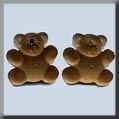 Mill Hill, Glass Treasures, 12298, Very Petite Teddy Bear