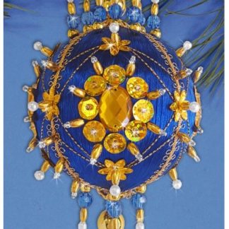 Design Works Crafts, Satin Bead Ornament Kit, Midnight Glow, 6231