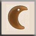 Mill Hill, Glass Treasures, 12185, Small Crescent Moon, Matte Light Topaz