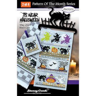 Stoney Creek, Cross Stitch Pattern, PM3202, 'Tis Near Halloween Series: Black Cats (2 of 4)