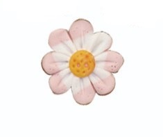 Stoney Creek, Buttons, Apple Blossom Flower, Extra Small, SB109XS