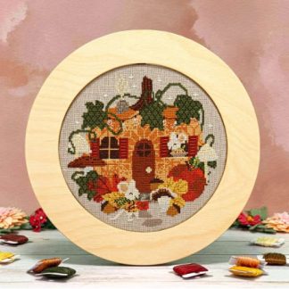 Counting Puddles, Counted Cross Stitch Pattern, Cozy Little Cottage