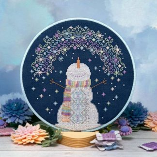 Counting Puddles, Counted Cross Stitch Pattern, Magical Snowflakes (Snowman)