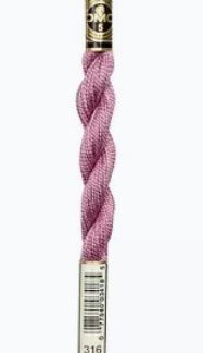 DMC, Pearl Cotton Thread Skeins, Size 3, 115-3-316, Metallic Heather