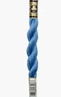 DMC, Pearl Cotton Thread Skeins, Size 3, 115-3-334, Light Indigo