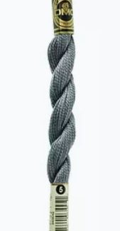 DMC, Pearl Cotton Thread Skeins, Size 3, 115-3-414, Lead
