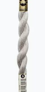 DMC, Pearl Cotton Thread Skeins, Size 3, 115-3-453, Dove Gray