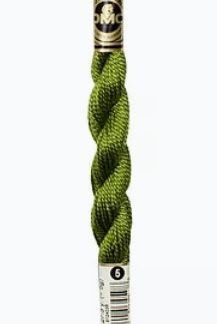 DMC, Pearl Cotton Thread Skeins, Size 3, 115-3-469, Golden Moss Green