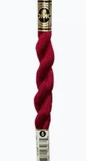 DMC, Pearl Cotton Thread Skeins, Size 3, 115-3-498, Red Kiss