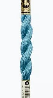 DMC, Pearl Cotton Thread Skeins, Size 3, 115-3-597, Pack Ice Blue