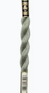 DMC, Pearl Cotton Thread Skeins, Size 3, 115-3-647, Rock Grey