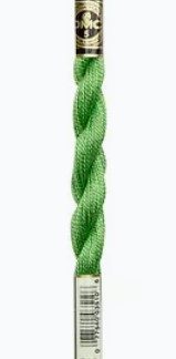 DMC, Pearl Cotton Thread Skeins, Size 3, 115-3-703, Metallic Spring Green