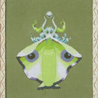 Nora Corbett Designs, Cross Stitch Pattern, NC345, The Dark Forest: Miss Moon Moth