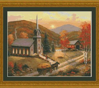 Kustom Krafts, Counted Cross Stitch Pattern, Autumn in Vermont, 97773 (Copy)
