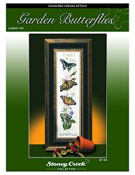 Stoney Creek, Cross Stitch Pattern, Leaflet 144, Garden Butterflies