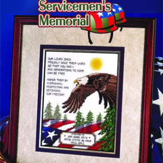 Stoney Creek, Cross Stitch Pattern, Leaflet 640, Servicemen's Memorial