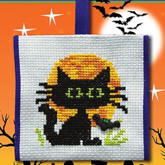 Stoney Creek, Cross Stitch Pattern, ORN035, Franky and Friends: Moon Glow (Cat)