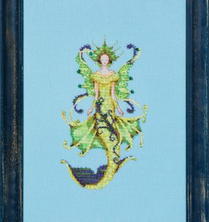 Nora Corbett Designs, Cross Stitch Pattern, NC352, Seven Seas Mermaids: Indian Ocean Mermaid