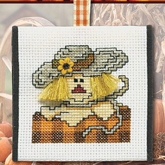 Stoney Creek, Cross Stitch Pattern, ORN071, Friendly Scarecrow, Ornament