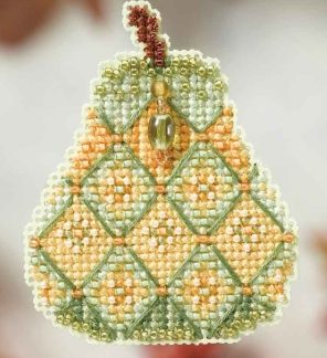 Mill Hill, Counted Glass Bead Cross Stitch Kit, Jeweled Pear, MH184205