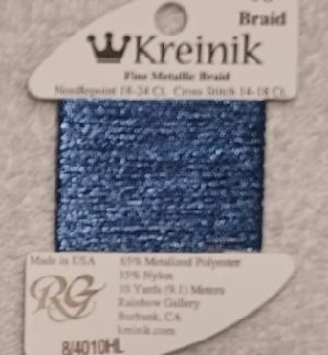Kreinik, Fine Metallic Braid #8: 3533 Purple Mambo (Card 8/3533)