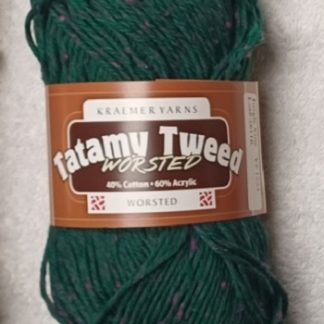 Kraemer Yarns, Tatamy Worsted (Cotton - Acrylic), Jungle Vine (Green), 1223