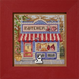 Mill Hill, Counted Glass Bead Cross Stitch Kit, Main Street, Butcher Shop, MH142516