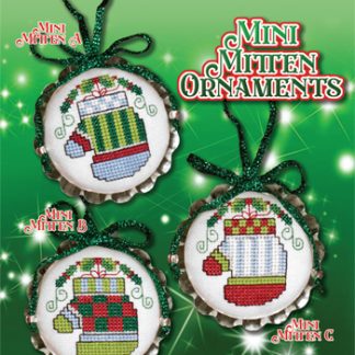 Stoney Creek, Cross Stitch Pattern, Leaflet 625, Mini Mitten Ornaments