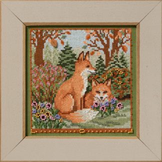Mill Hill, Beaded Cross Stitch Kit, Fall Foxes, MH142524