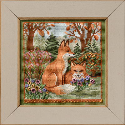 Mill Hill, Beaded Cross Stitch Kit, Fall Foxes, MH142524