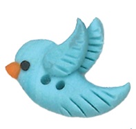 Stoney Creek, Buttons, Flying Bluebird, Left-facing, Medium, SB566LM