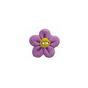 Stoney Creek, Buttons, SB170PLS, Flower Head, Purple, Small, 1 pc.