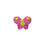 Stoney Creek, Buttons, SB572PKS, Social Butterfly, Pink, Small, 1 pc