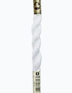 DMC, Perle Cotton Thread Skein, Size 5, B5200, Snow White, 115-5S-B5200