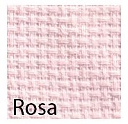 Omega, Fabric, Cuadrille Aida, 14ct, 1 mts x 1.40 ancho, Rosa (Baby Pink)