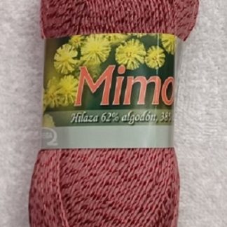 Hilos Omega, Mimosa (Cotton Rayon Blend (Fine)) Yarn, 36, Vino Rosado (Pink Wine)/Palo de Rosa (Rosewood)